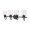 Z-Lite Kinsley 4 Light Vanity, Matte Black And Clear Seeded 340-4V-MB - alternate 1
